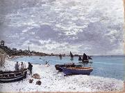 Claude Monet The Beach at Sainte-Adresse oil painting on canvas